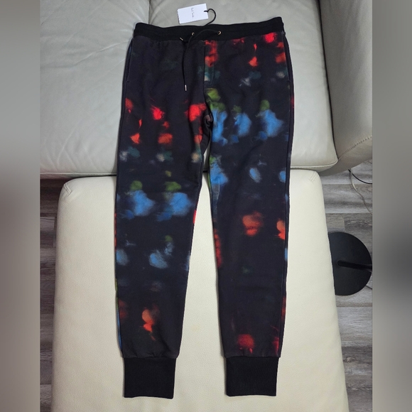 Paul Smith Men’s Ink Spill Brushed Cotton Jogger - Made in Portugal - Size L - Picture 4 of 12